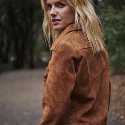 Women's Cow Suede Trucker Jacket