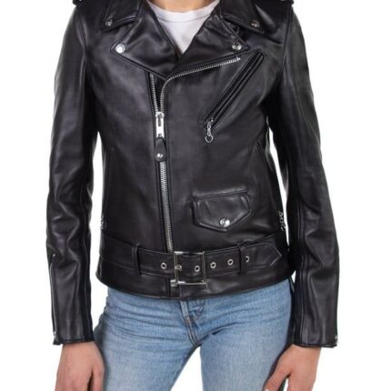 Women's Leather Motorcycle Jacket