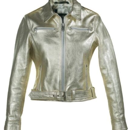 Women's Metallic Lightweight Cowhide Jacket