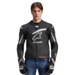 ALPINESTARS GP PLUS V4 RIDEKNIT LEATHER JACKET