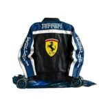 Ferrari Racer Motorcycle Streetwear Leather Biker Jacket