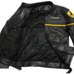 Ferrari Racing Black F1 Streetwear Leather Biker Jacket