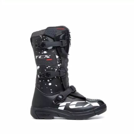 DAINESE COMP KIDS MOTORCYCLE OFFROAD BOOTS BLACKBLACKWHITE