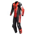 DAINESE MISANO 3 D AIR MEN 1 PIECE MOTORCYCLE PERFORATED LEATHER SUIT WITH AIRBAG