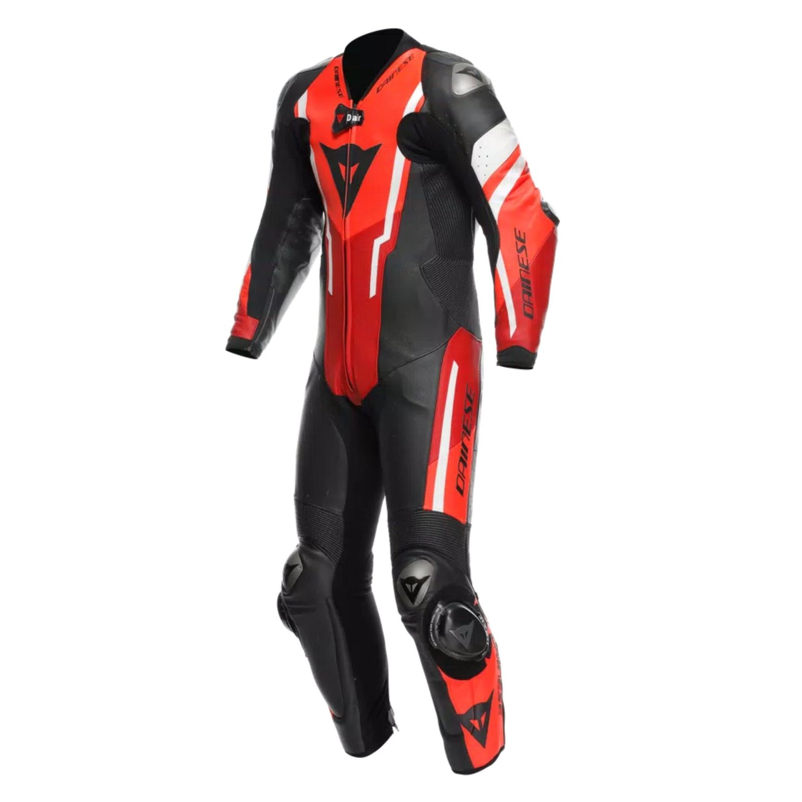 1 DAINESE MISANO 3 D AIR MEN 1 PIECE MOTORCYCLE PERFORATED LEATHER SUIT WITH AIRBAG