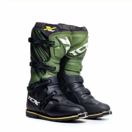 DAINESE X BLAST MENS MOTORCYCLE BOOTS BLACKGREENYELLOW