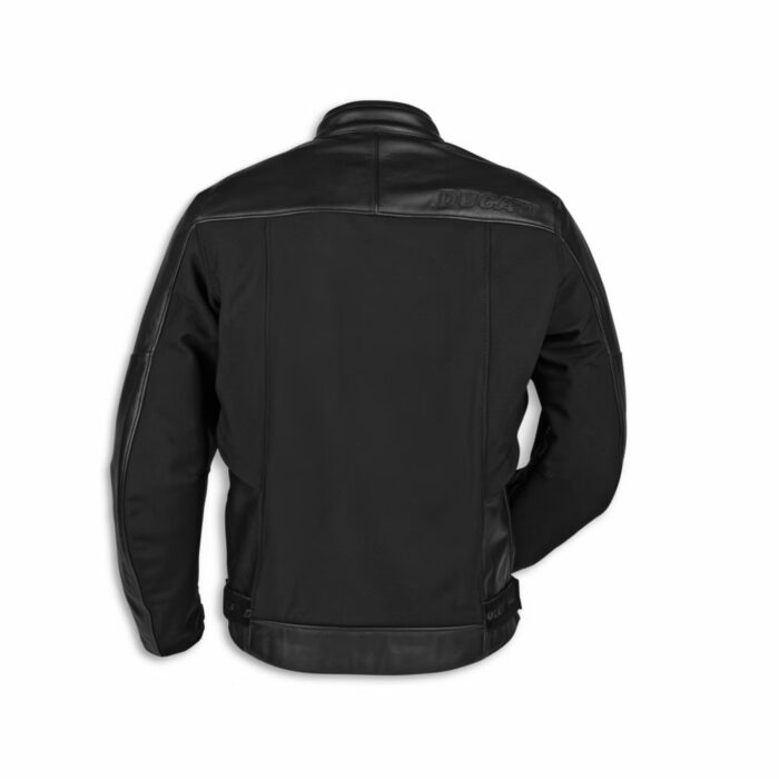 DUCATI LOGO C1 LEATHER FABRIC JACKET
