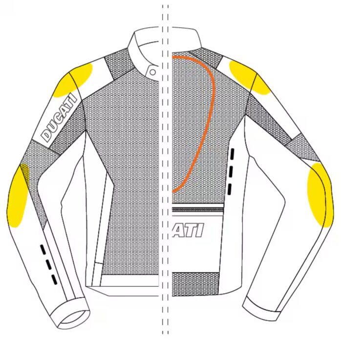 DUCATI FLOW C5 FABRIC JACKET