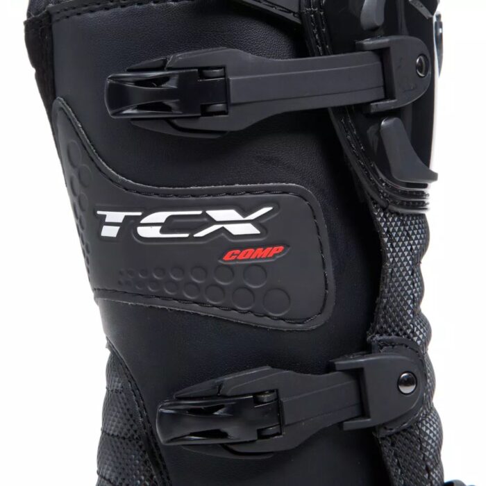 DAINESE COMP KIDS MOTORCYCLE OFFROAD BOOTS BLACKRED