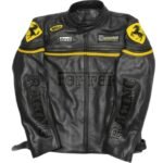 Ferrari Racing Black F1 Streetwear Leather Biker Jacket