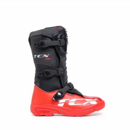 DAINESE COMP KIDS MOTORCYCLE OFFROAD BOOTS BLACKRED