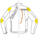 DUCATI LOGO C1 LEATHER FABRIC JACKET
