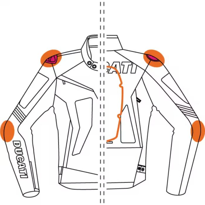 DUCATI FIGHTER C2 Leather FABRIC JACKET