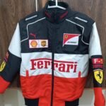 Ferrari Formula 1 Racing Polyester Biker Streetwear Jacket