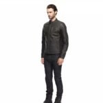 ISTRICE - MEN'S MOTORCYCLE PERFORATED LEATHER JACKET