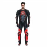 DAINESE AUDAX D ZIP MEN 1 PIECE MOTORCYCLE PERFORATED LEATHER SUIT