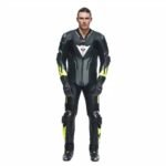 DAINESE MISANO 3 D AIR MEN 1 PIECE MOTORCYCLE PERFORATED LEATHER SUIT WITH AIRBAG