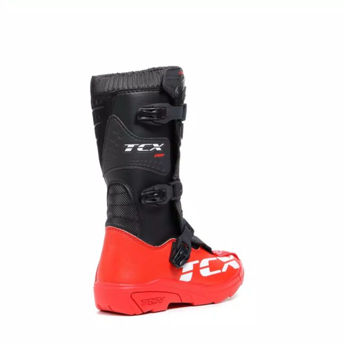 DAINESE COMP KIDS MOTORCYCLE OFFROAD BOOTS BLACKRED