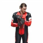 DAINESE MISANO 3 D AIR MEN 1 PIECE MOTORCYCLE PERFORATED LEATHER SUIT WITH AIRBAG