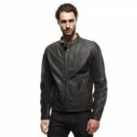 ISTRICE - MEN'S MOTORCYCLE PERFORATED LEATHER JACKET