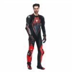 DAINESE AUDAX D ZIP MEN 1 PIECE MOTORCYCLE PERFORATED LEATHER SUIT