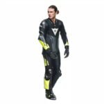 DAINESE MISANO 3 D AIR MEN 1 PIECE MOTORCYCLE PERFORATED LEATHER SUIT WITH AIRBAG