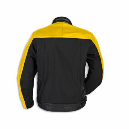 DUCATI LOGO C1 LEATHER FABRIC JACKET