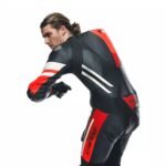 DAINESE MISANO 3 D AIR MEN 1 PIECE MOTORCYCLE PERFORATED LEATHER SUIT WITH AIRBAG