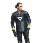 DAINESE MISANO 3 D AIR MEN 1 PIECE MOTORCYCLE PERFORATED LEATHER SUIT WITH AIRBAG