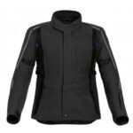 BMW Motorcycle Jacket PaceGUARD TOUR MEN Constructed with a high-strength polyamide and elastane outer shell, the jacket provides excellent abrasion resistance while allowing flexible movement. It features BMW’s exclusive waterproof and windproof Z-liner membrane, ensuring protection against harsh weather without compromising breathability. No matter the conditions, the jacket keeps you dry and comfortable. Ventilation zippers on the chest and back promote optimal airflow, making it suitable for a wide range of temperatures. Inside, the PaceGuard Tour comes equipped with NP Flex protectors on the shoulders and elbows, offering lightweight impact protection with excellent coverage. A pocket for an optional NP Pro back protector is also included for extended safety. Practical touring elements enhance its functionality—multiple waterproof outer and inner pockets provide ample storage for essentials, while adjustable cuffs, sleeves, and waist ensure a personalized fit. The jacket also includes a connecting zip to pair seamlessly with BMW riding pants for full-body protection. Reflective prints increase visibility in low-light conditions, ensuring added safety during night rides. The design is both sleek and rugged, embodying the BMW Motorrad spirit with subtle branding and a streamlined silhouette. Ideal for adventure and touring enthusiasts, the BMW PaceGuard Tour Men’s Jacket is a high-performance companion on any road. Whether navigating city streets or embarking on cross-country rides, this jacket delivers exceptional comfort, weather resistance, and protection—making it a top-tier choice for discerning motorcyclists.