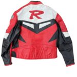Yamaha Racing Red Motorcycle Riding Gear Cowhide Leather Jacket 2