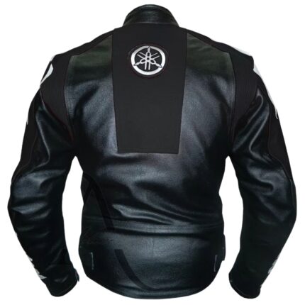 Yamaha Racing Motorcycle Riding Gear Motorbike Leather Biker Jacket 4
