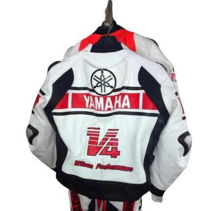 Men’s Yamaha Racing Motorcycle Cowhide Leather Jacket