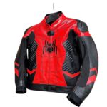 Spiderman Racing Motorbike Leather Jacket
