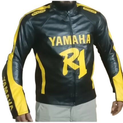 Yamaha Racing R1 Motorbike Biker Leather Jacket 2