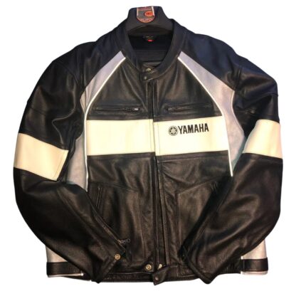Unisex Motorcycle Yamaha Racing Cowhide Leather Jacket