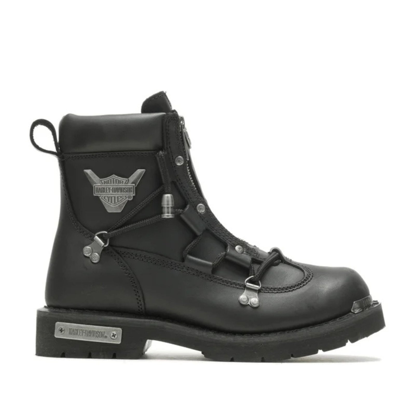 Men's Brake Light Leather Riding Boots HARLEY Mens Brake Light Leather Riding Boots