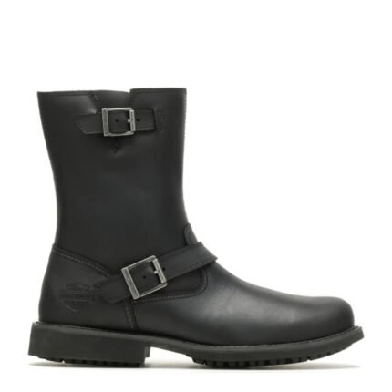 HARLEY DAVIDSON MENS PROCTOR 8 DOUBLE BUCKLE LEATHER RIDING BOOTS