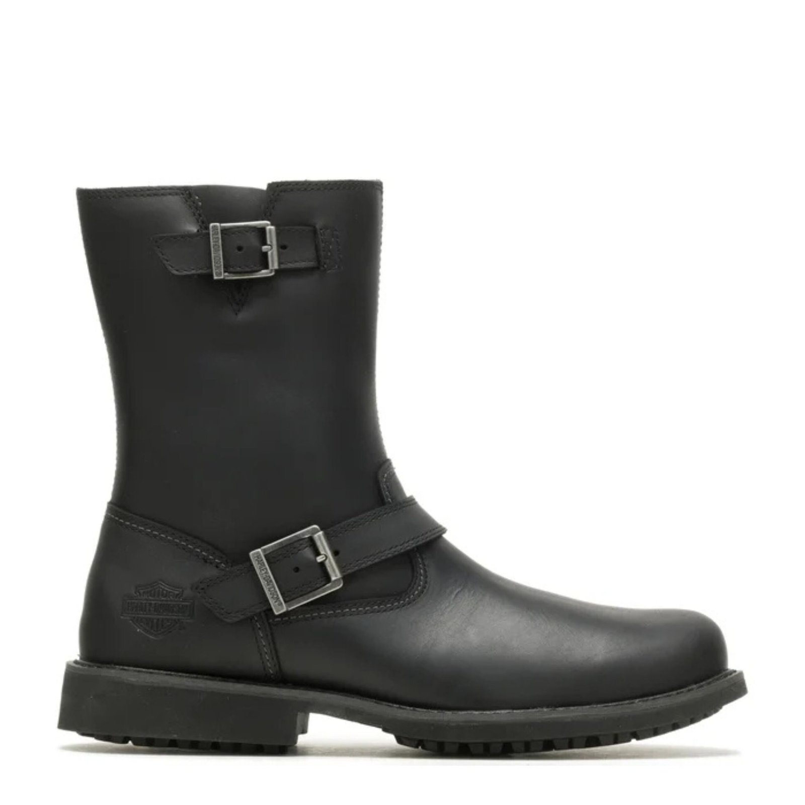 Men's Proctor 8 Double Buckle Leather Riding Boots HARLEY DAVIDSON MENS PROCTOR 8 DOUBLE BUCKLE LEATHER RIDING BOOTS