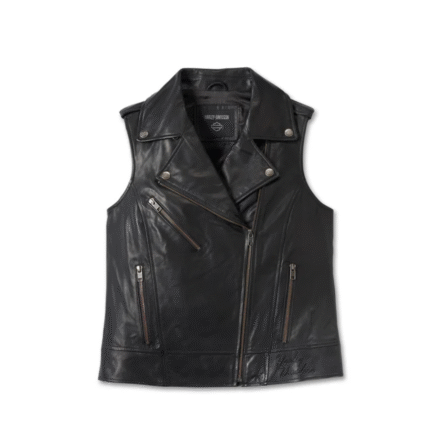 HARLEY DAVIDSON WOMENS ECLIPSE LEATHER VEST