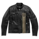 HARLEY DAVIDSON MENS HD TRIPLE VENT PASSING LINK II LEATHER JACKET