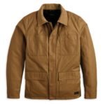 HARLEY DAVIDSON MENS MESA ADV WAXED RIDING JACKET DULL GOLD