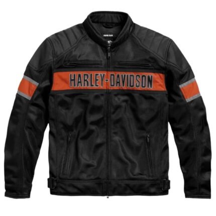 HARLEY DAVIDSON MENS TRENTON MESH RIDING JACKET