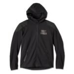 HARLEY DAVIDSON WILLIE G SKULL GRAPHIC DEFLECTOR 2.0 HOODED RIDING FLEECE