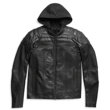 HARLEY DAVIDSON MENS AURORAL II 3 IN 1 LEATHER JACKET