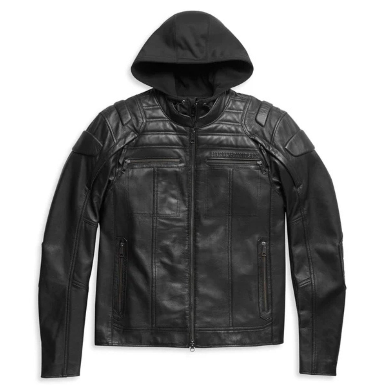 1 HARLEY DAVIDSON MENS AURORAL II 3 IN 1 LEATHER JACKET