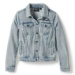 HARLEY DAVIDSON WOMENS ROSE AS THRON BLING DENIM JACKET