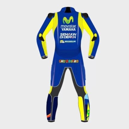 YAMAHA VALENTINO ROSSI 2017 MODEL LEATHER SUIT BLUE