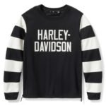 HARLEY DAVIDSON MENS HD BREAKOUT DEFLECTOR CREW RIDING FLEECE