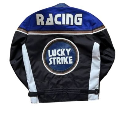 NARSON LUCKY STRIKE VINTAGE COTTON BIKER WEAR RIDING GEAR MOTORCYCLE JACKET